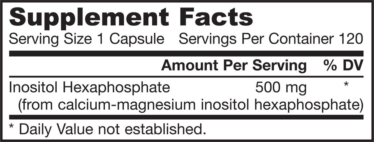 IP6 (inozitol heksafosfat) 500 mg - 120 kapsula