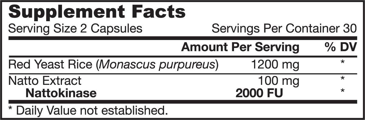 Crveni kvasac riža + nattokinaza 60 kapsula