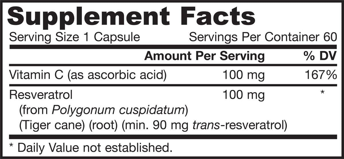 Resveratrol 100 mg - 60 kapsula