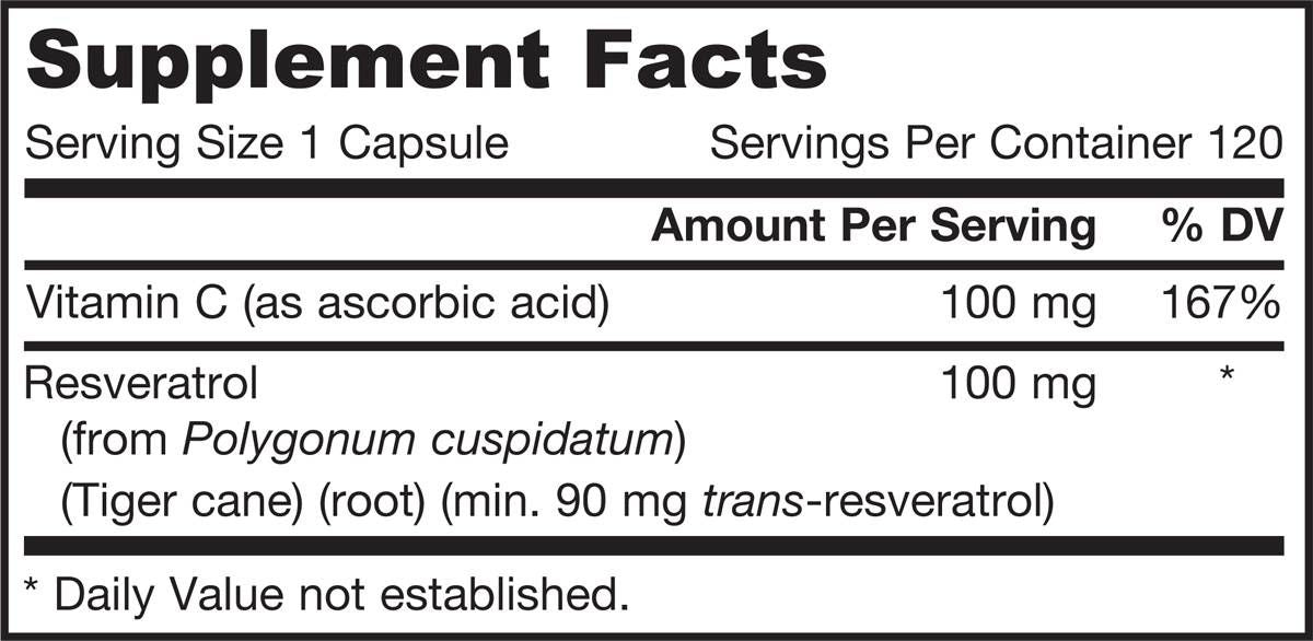 Resveratrol 100 mg - 120 kapsula