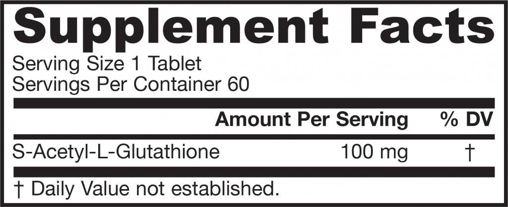 S-acetil L-glutation 100 mg-60 tableta
