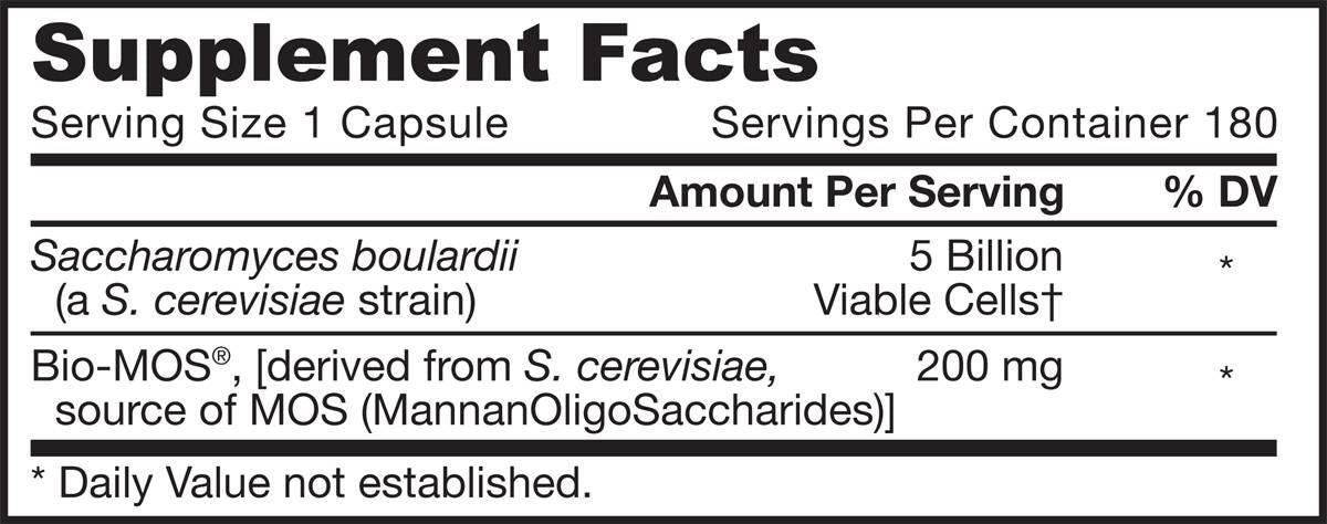 Saccharomyces Boulardii + MOS - 180 kapsula