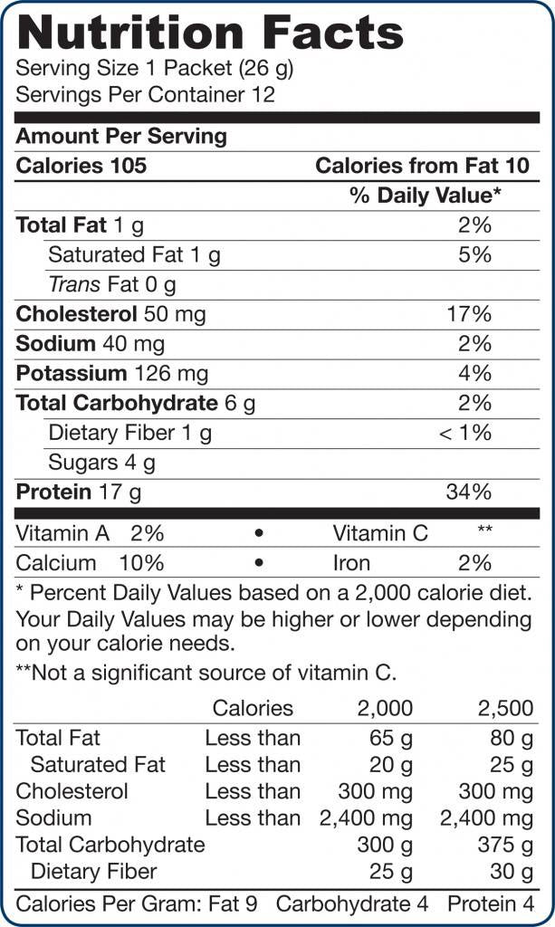 Whey Protein - vanilija 12 x 26 grama