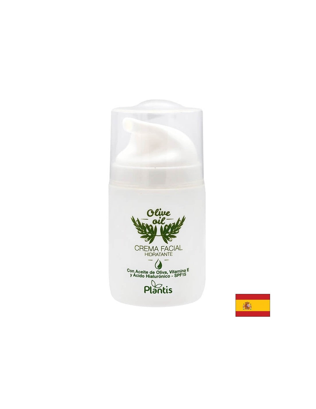 Hidratantna krema za lice s maslinovim uljem, vitaminom E i hijaluronskom kiselinom SPF15, 50 ml