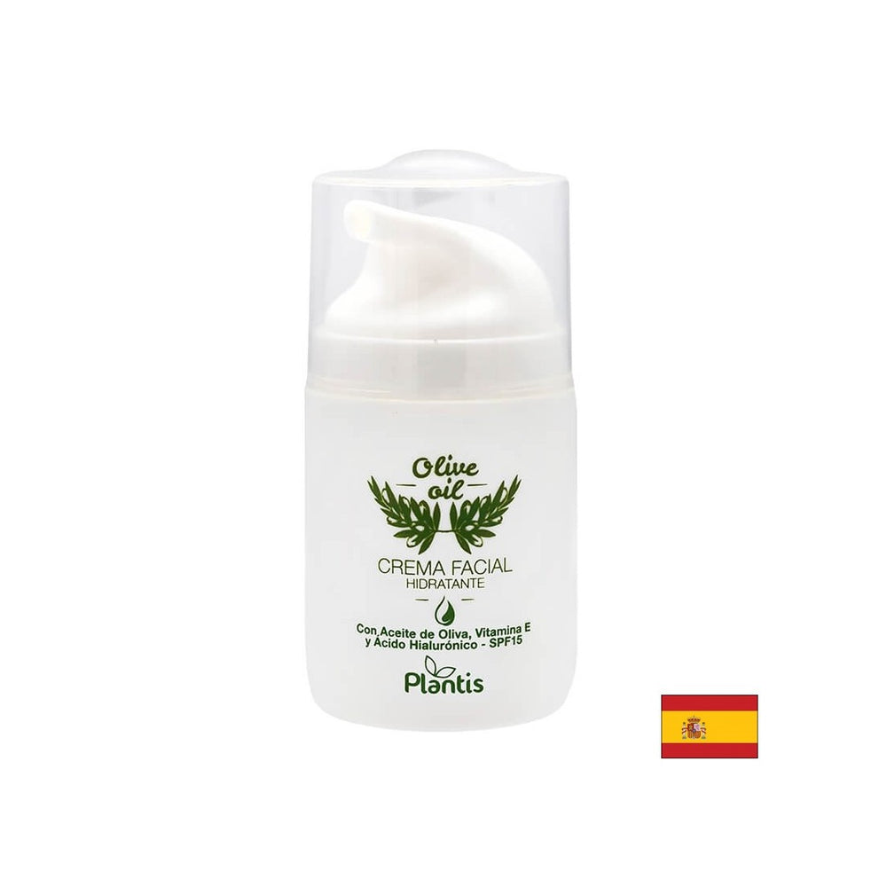 Hidratantna krema za lice s maslinovim uljem, vitaminom E i hijaluronskom kiselinom SPF15, 50 ml