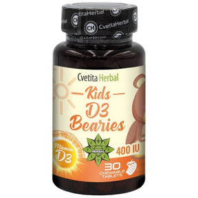Kids D3 Bearies 400 IU 30 Tablets - Nutra Best Europe