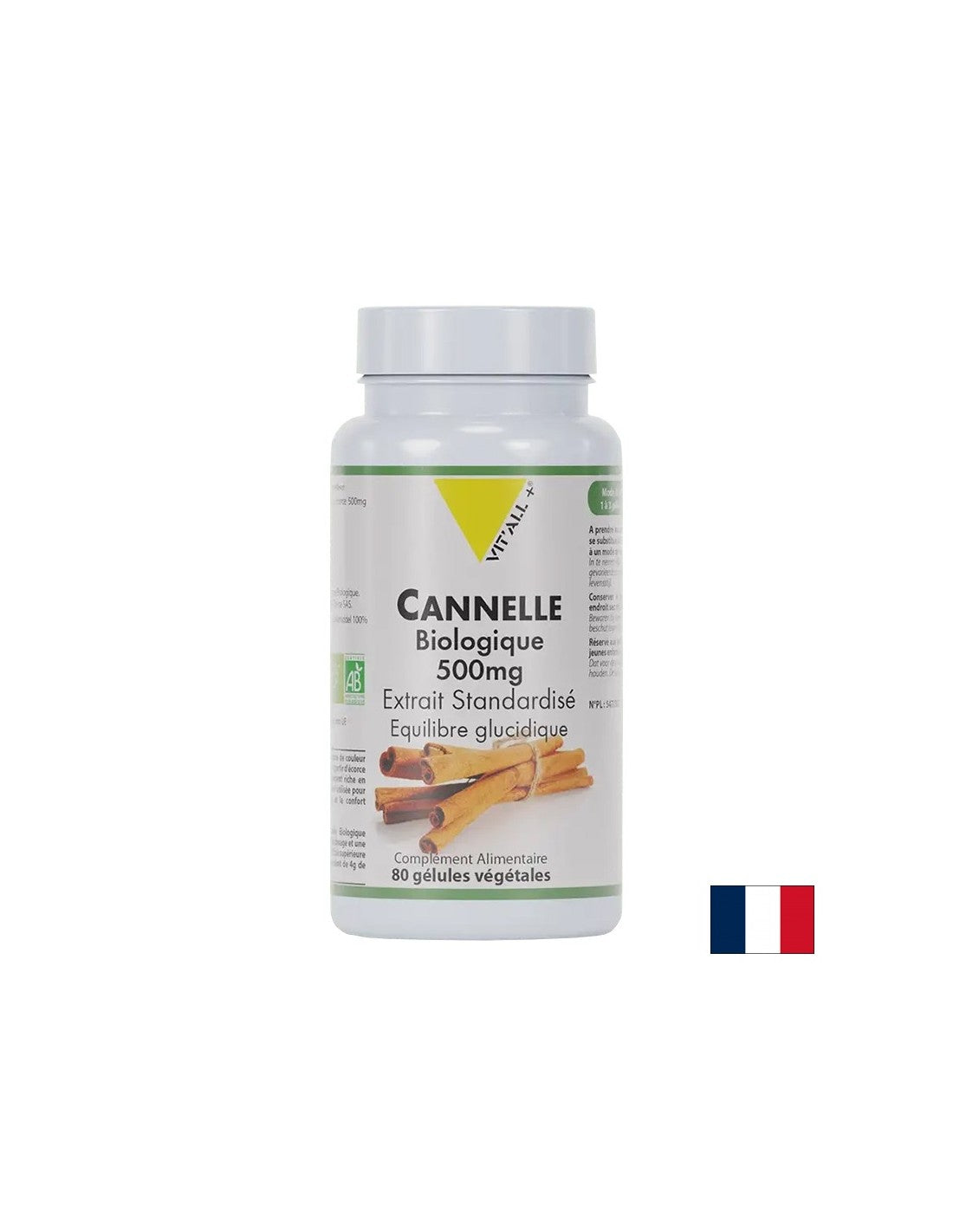 Kontrola šećera u krvi - Cejlon cimet, organski, 500 mg x 80 kapsula