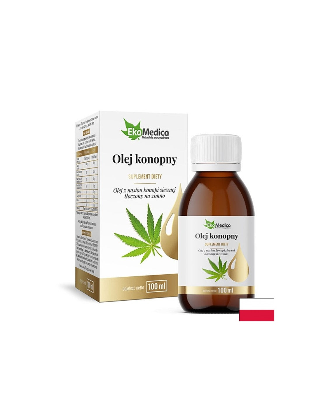 Kosa i koža, hormonalna ravnoteža - ulje sjemenki konoplje + vitamin E, 100 ml Ekamedice