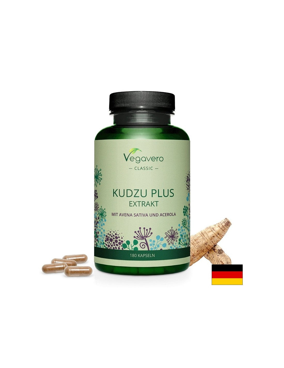 Kudzu Plus Extrakt - Kudzu plus zob i acerola, 180 kapsula