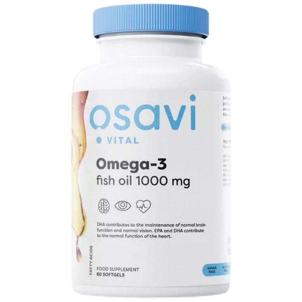 Omega 3 riblje ulje 1000mg | Molekularno destilirane - 60 gel kapsula