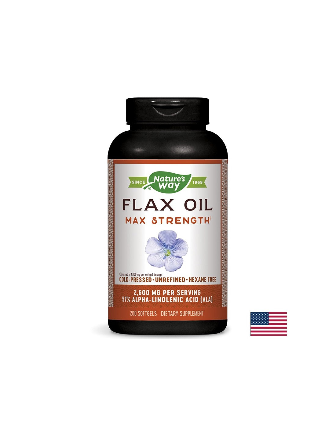 Laneno ulje 1300 mg 57% ALA - 200 softgels