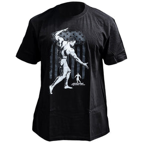 Kevin Levrone T-Shirt | USA Flag - Black - Nutra Best Europe