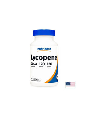 Lycopene and Vitamin E - Cellular Protection and Antioxidant Activity, 20 mg x 120 softgel capsules - Nutra Best Europe