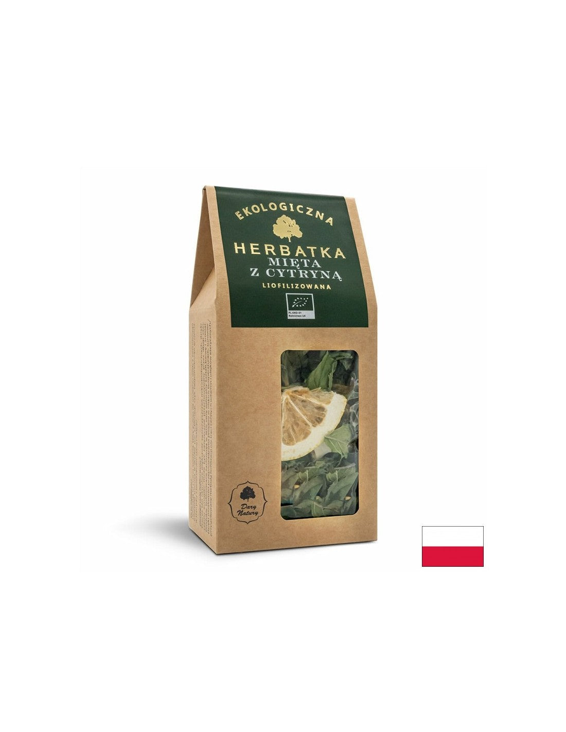 Liofilizirani biljni čaj Menta s limunom Bio, 25 g <tc>Dary Natury</tc>