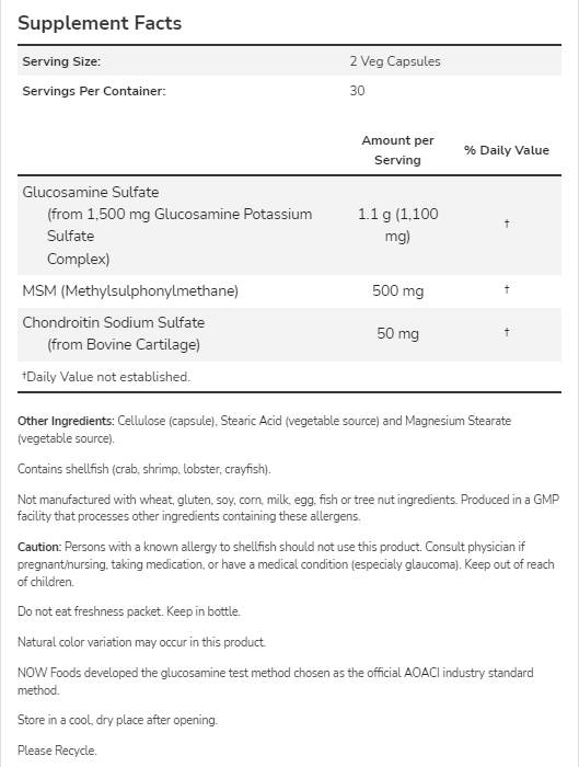 Glukozamin i MSM - 60 kapsula