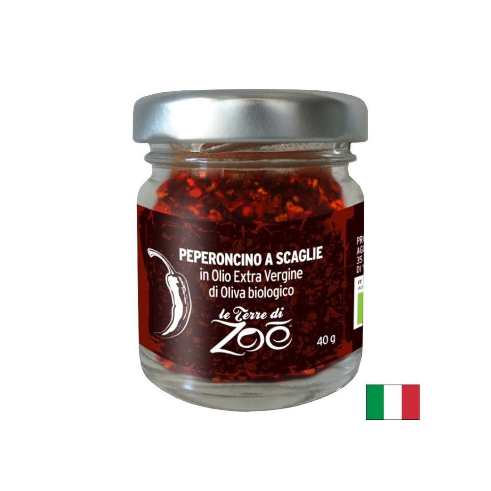 Pahuljice od čilija u maslinovom ulju (ekstra djevica), organski, 40 g