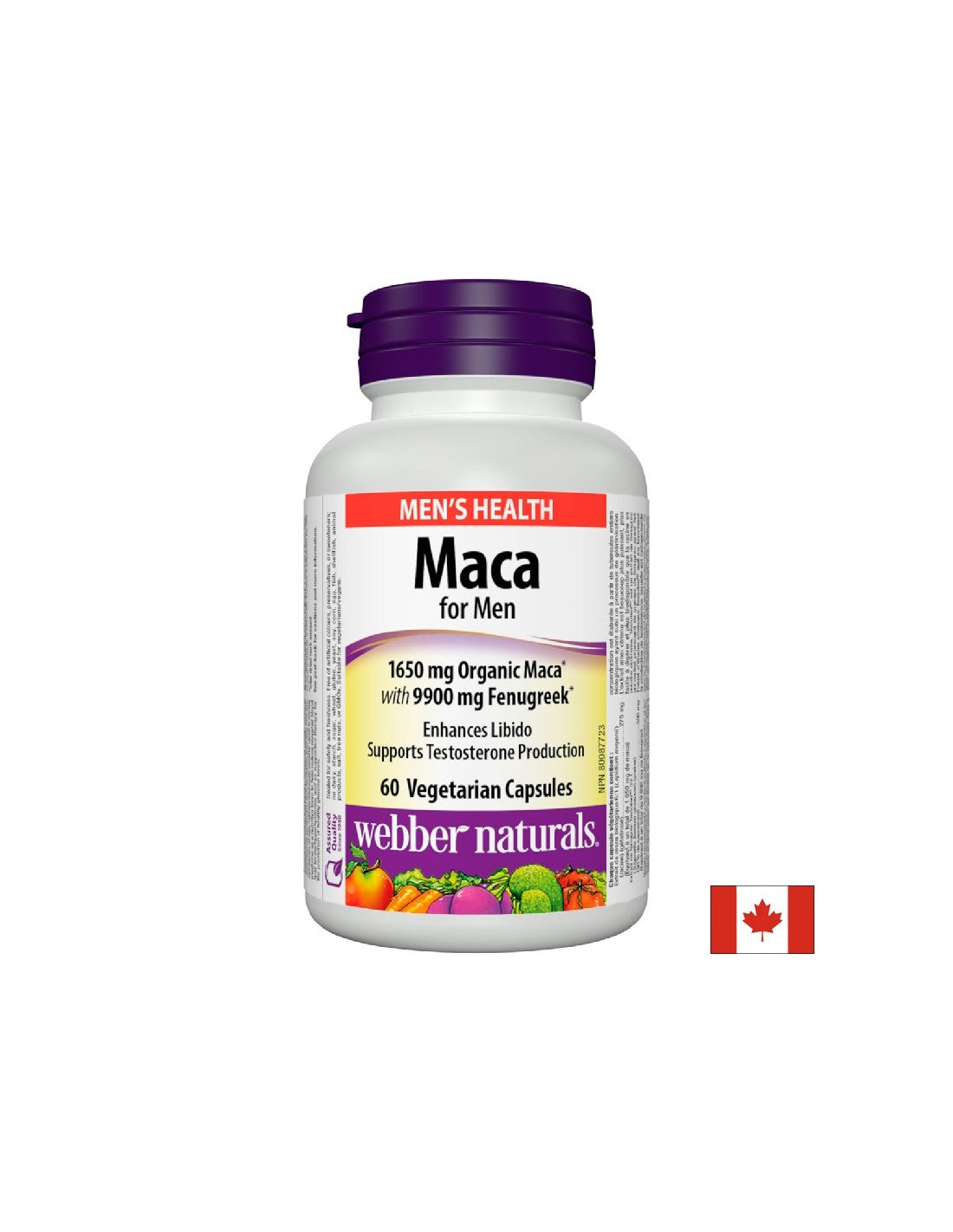 Maca za muškarce x 60 kapsula <tc>Webber Naturals</tc>