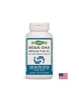 Mega -DHA riblje ulje 1000 mg - 60 kapsula