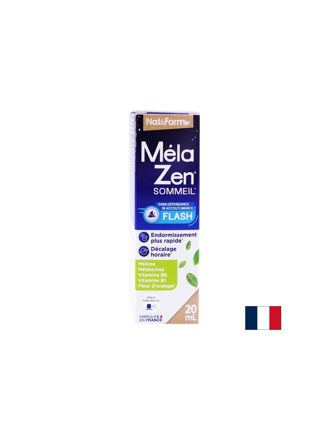 Melazen® sprej za spavanje s melatoninom, limunovim balmom, cvjetom naranče i vitaminom B1 i B6, oralni sprej x 20 ml