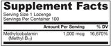 Metil B -12 1000 mcg - 100 sublingvalnih tableta