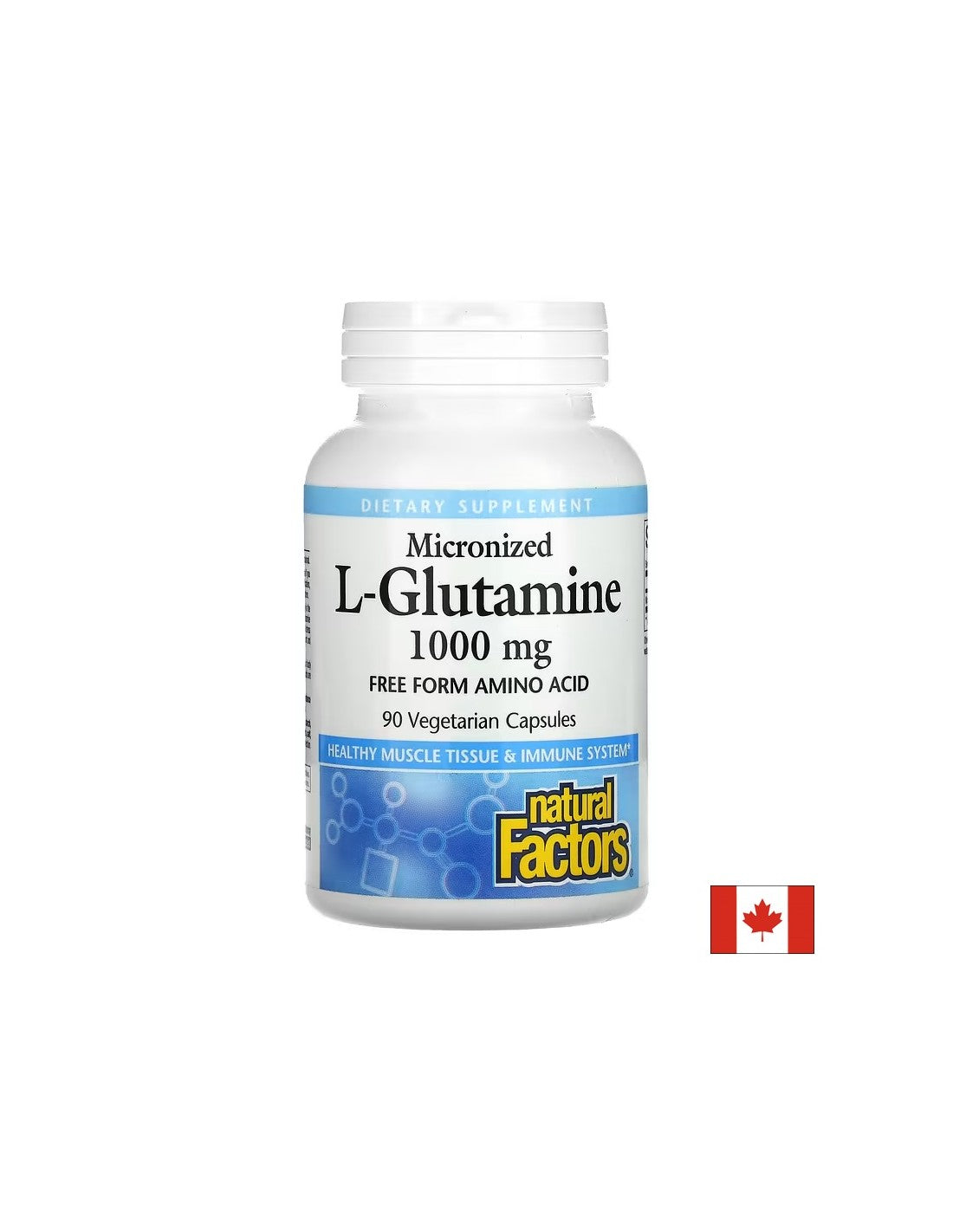 Za funkciju crijevne barijere i mišića - L -glutamin (mikronizirani), 1000 mg, 90 kapsula