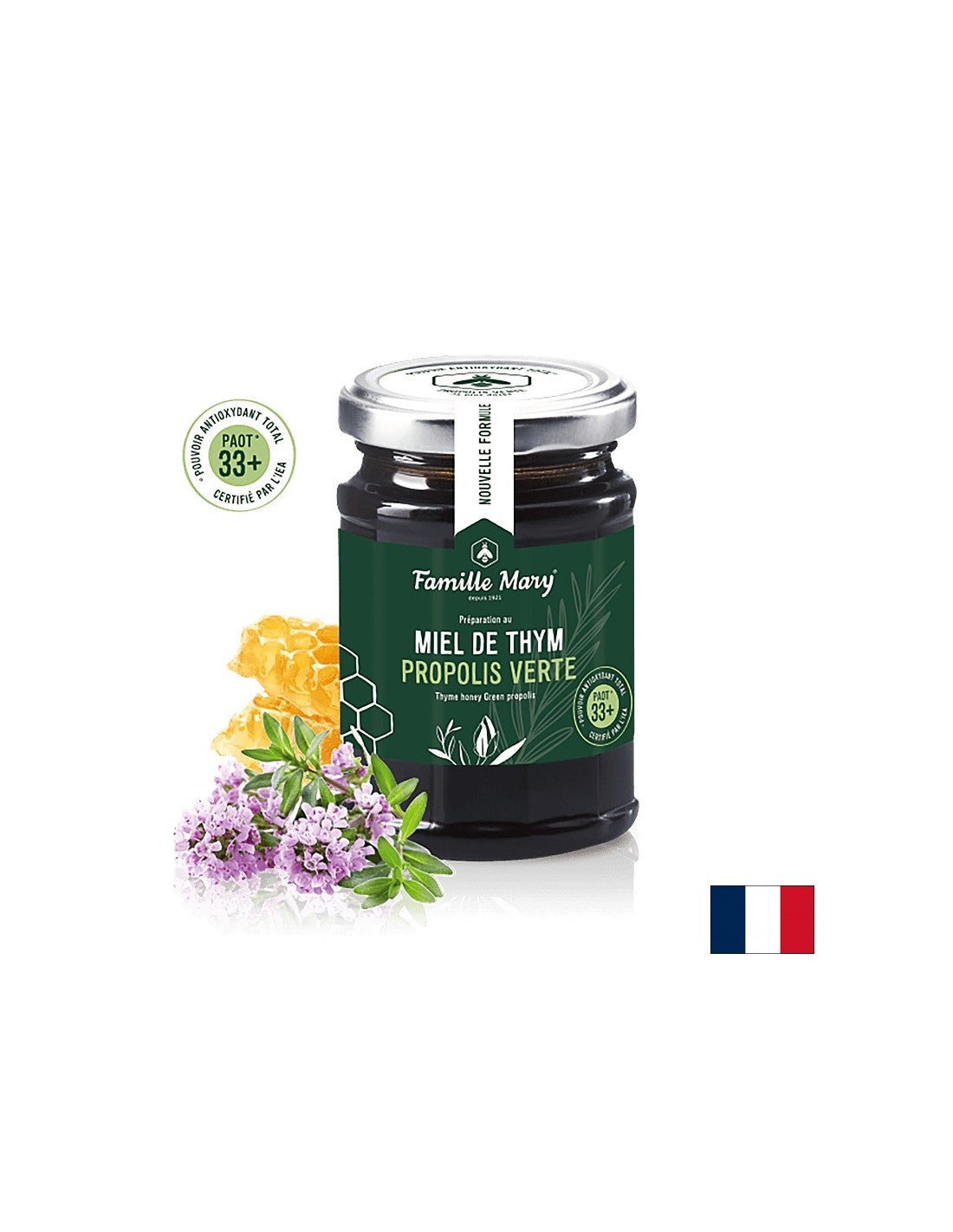Med iz divljeg timijana + zeleni propolis (paot® 33+), 200 g