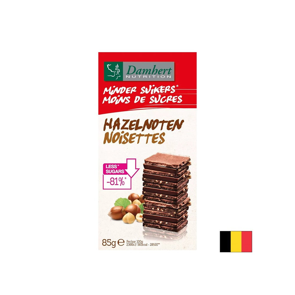 Mliječna čokolada s lješnjacima (bez šećera), 85 g