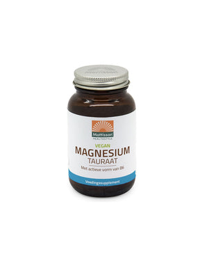 Brain and Nerve Function - Magnesium (Taurate) + Vitamin B6, 60 Capsules Mattisson Healthstyle - Nutra Best Europe