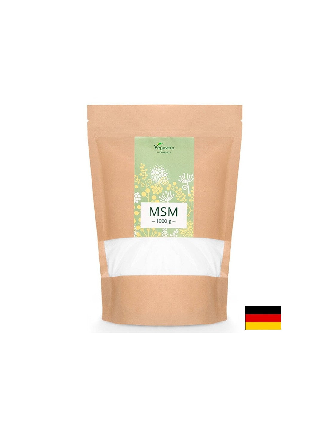MSM metil sulfonil metan, 1 kg <tc>Vegavero</tc> puder