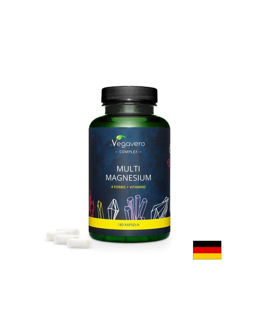 Multi magnezij - Multi magnezij s vitaminima B2 i B6, 180 <tc>Vegavero</tc> kapsule