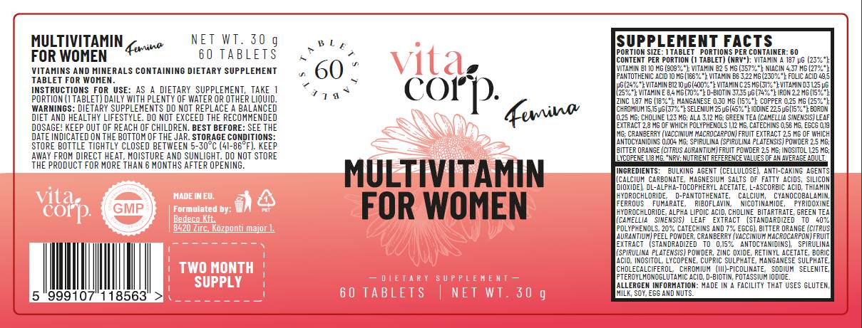 Femina multivitamin za žene - 60 tableta