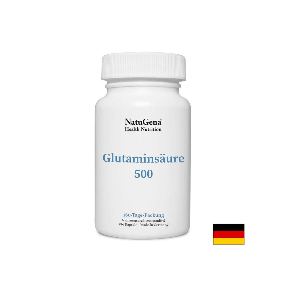 Funkcija mišića - glutaminska kiselina, 500 mg x 180 kapsula