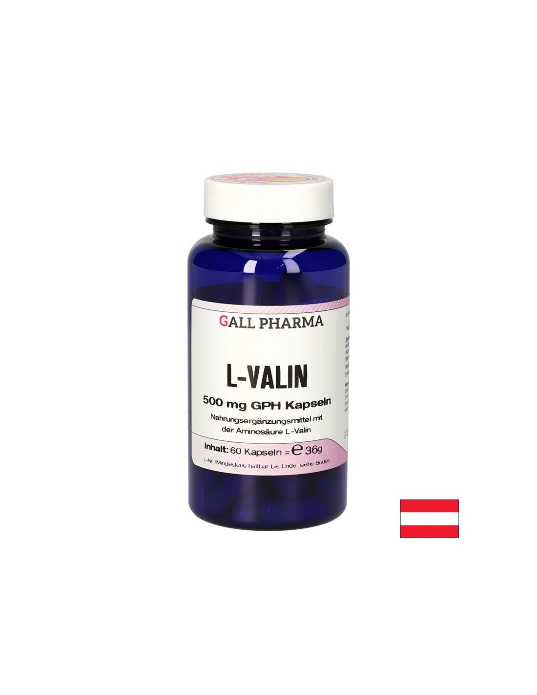 Funkcija mišića - l -valine, 500 mg x 60 kapsula