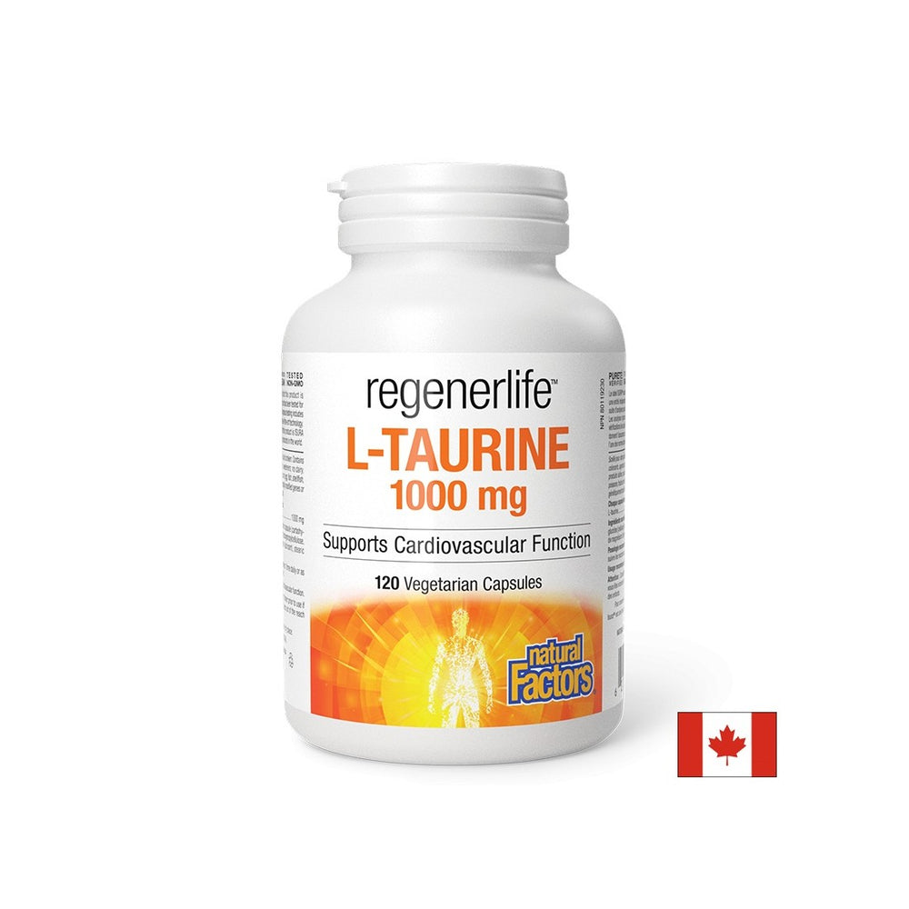 Funkcija mišića i srca - regenerlife ™ L -taurin, 1000 mg x 120 kapsula