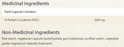 N-acetil L-cistein 500 mg 90 kapsula