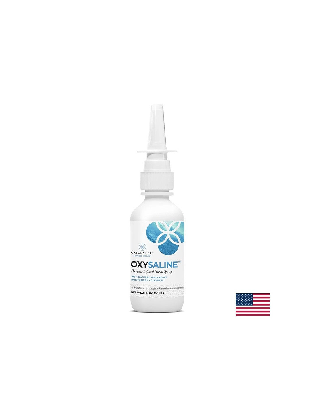 OXYSALINE ™ Nazalni sprej za kisik, 60 ml