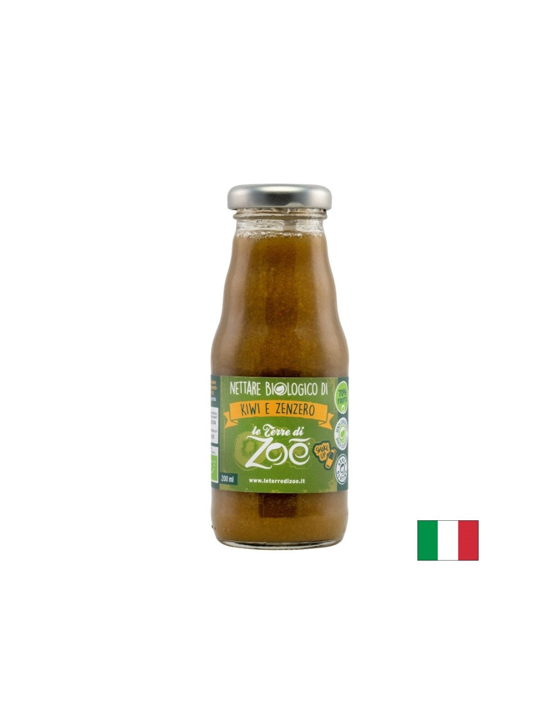 Kivi i đumbir nektar, organski, 200 ml