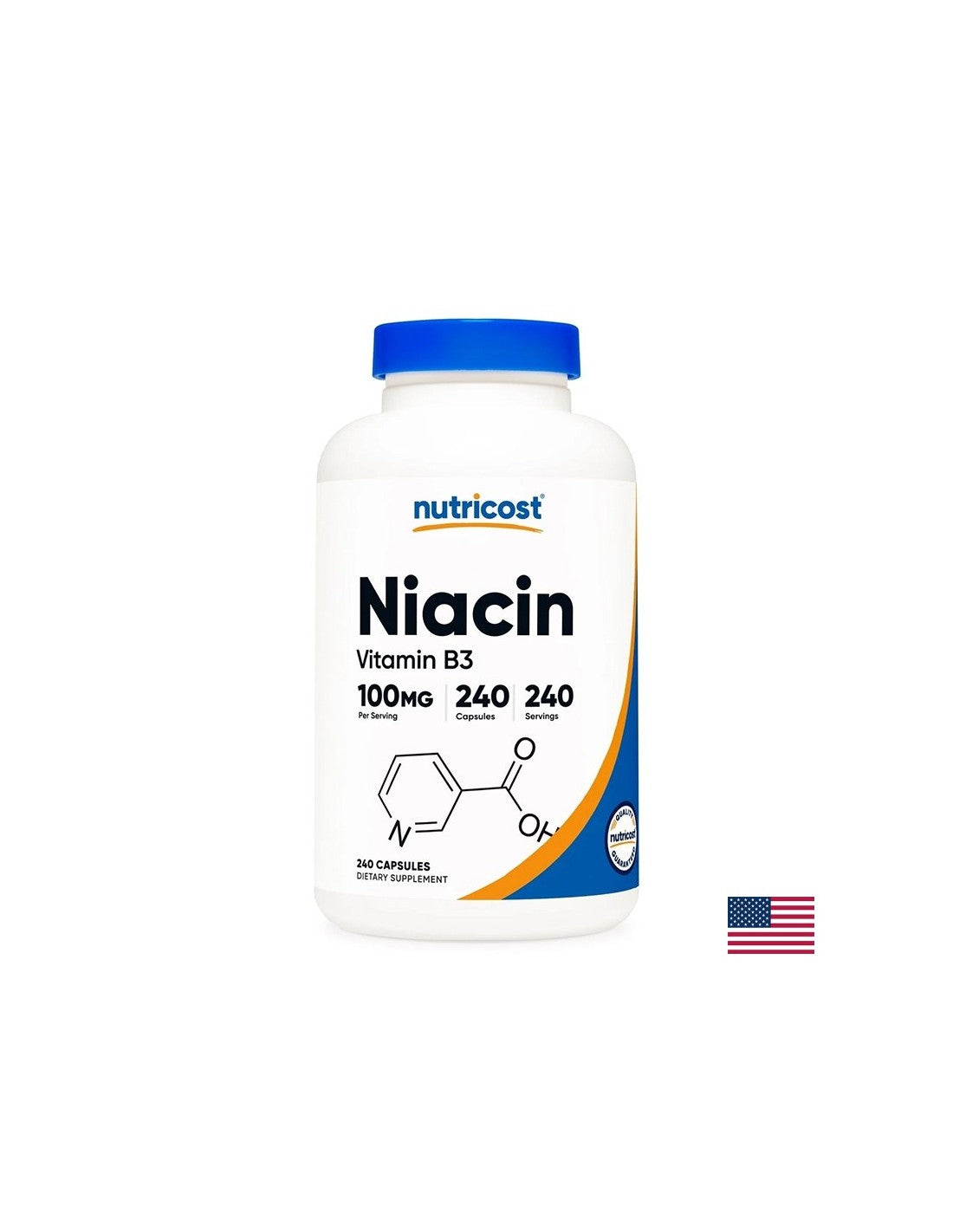 Živčani sustav - vitamin B3 (niacin), 100 mg x 240 kapsula