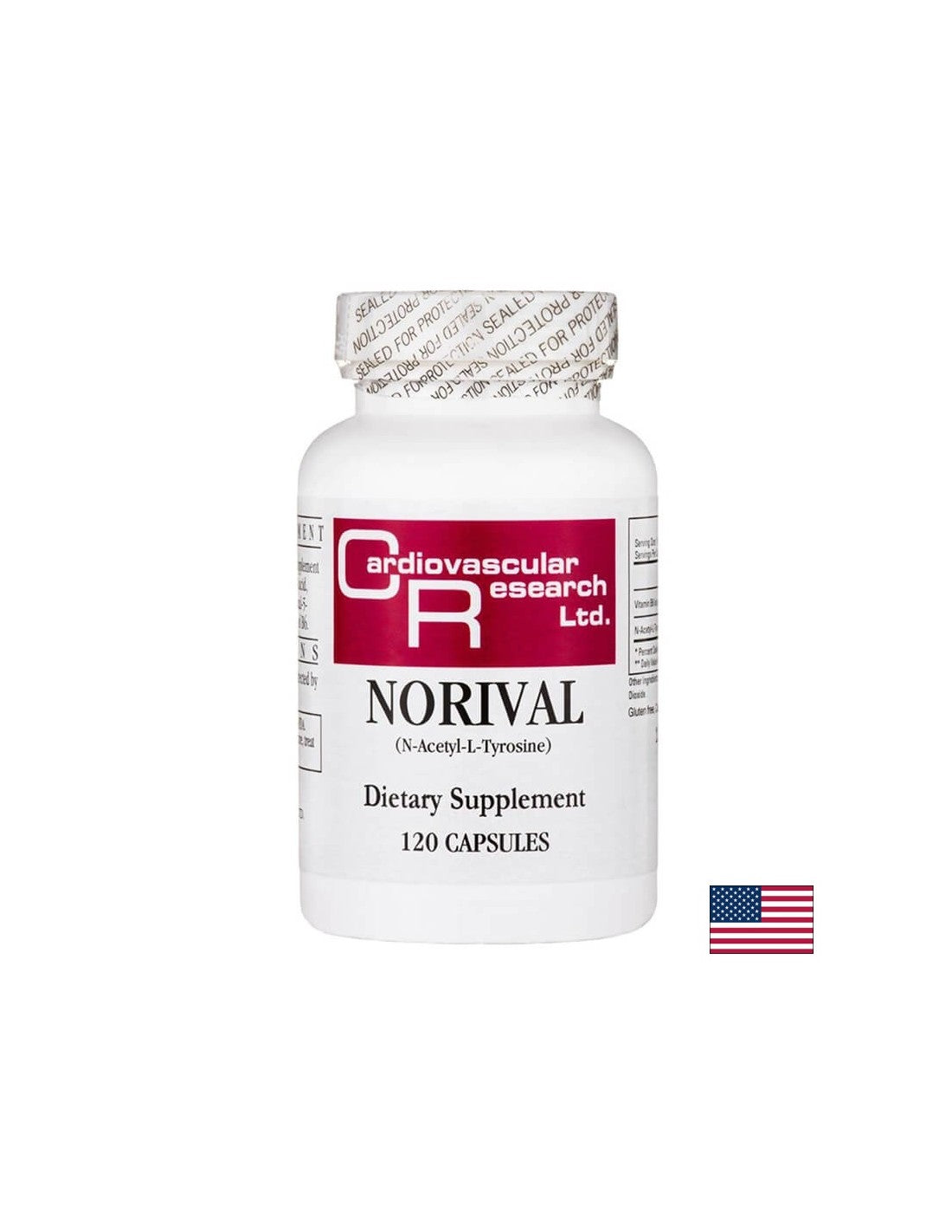 Funkcija mozga, motivacija, emocionalno zdravlje-Norval-formula s vitaminom B6 i n-acetil-l-tirozinom, 120 kapsula
