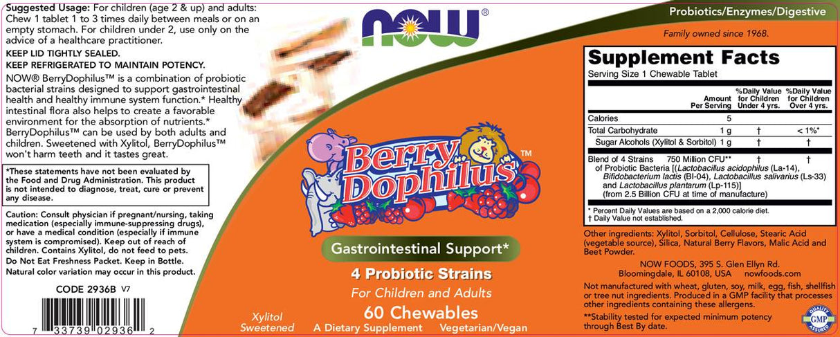 Berrydophilus - 60 tableta za žvakanje
