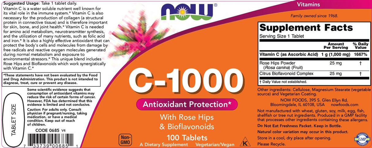 Vitamin C -1000 / s ružičastim kukovima + bioflavonoidi - 250 tableta