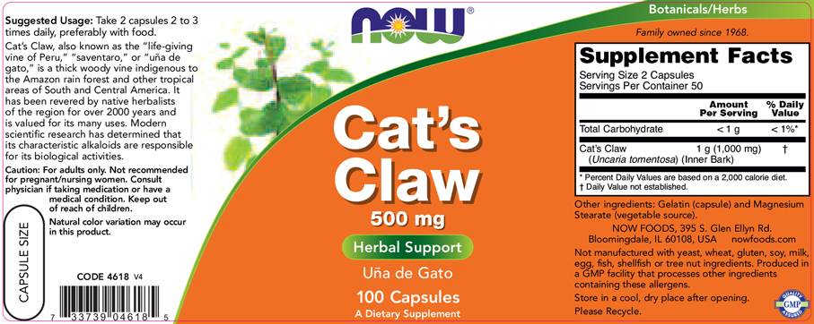 Cat's Claw 500 mg - 100 kapsula