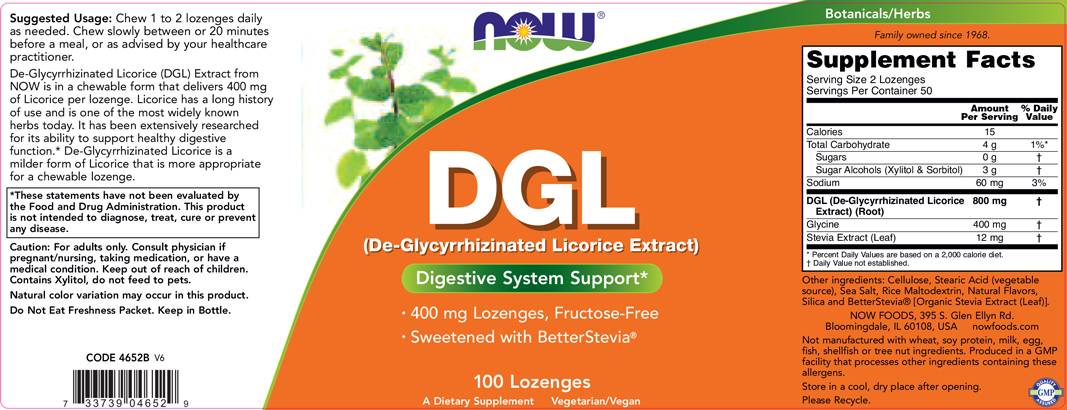 DGL 400 mg - 100 sublingvalnih tableta