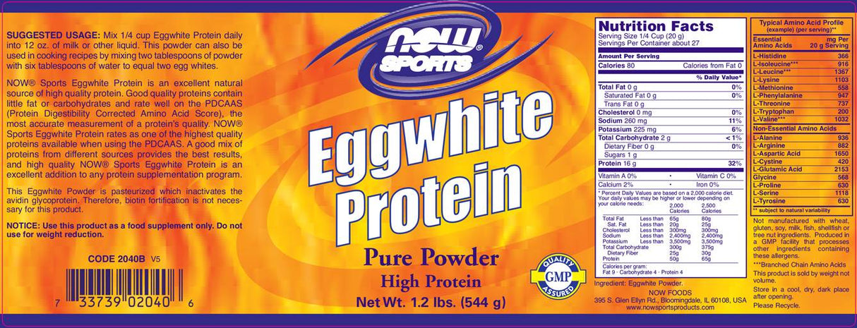 Protein od jajete bijele boje - 680 grama