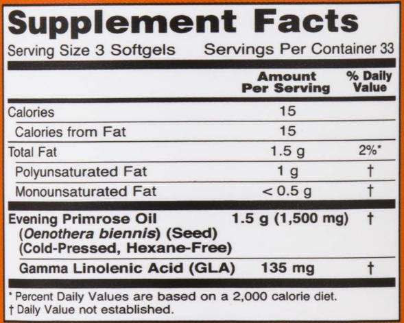 Večernje ulje od primroze 500 mg - 100 gel kapsula
