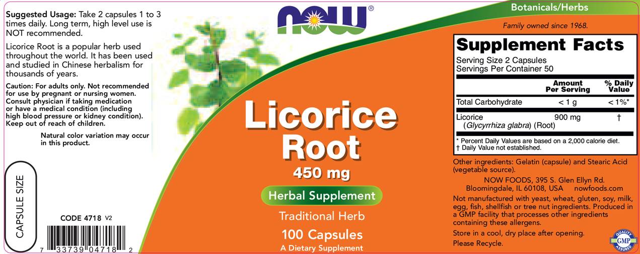 Licorice Root 450 mg - 100 капсули - Feel You
