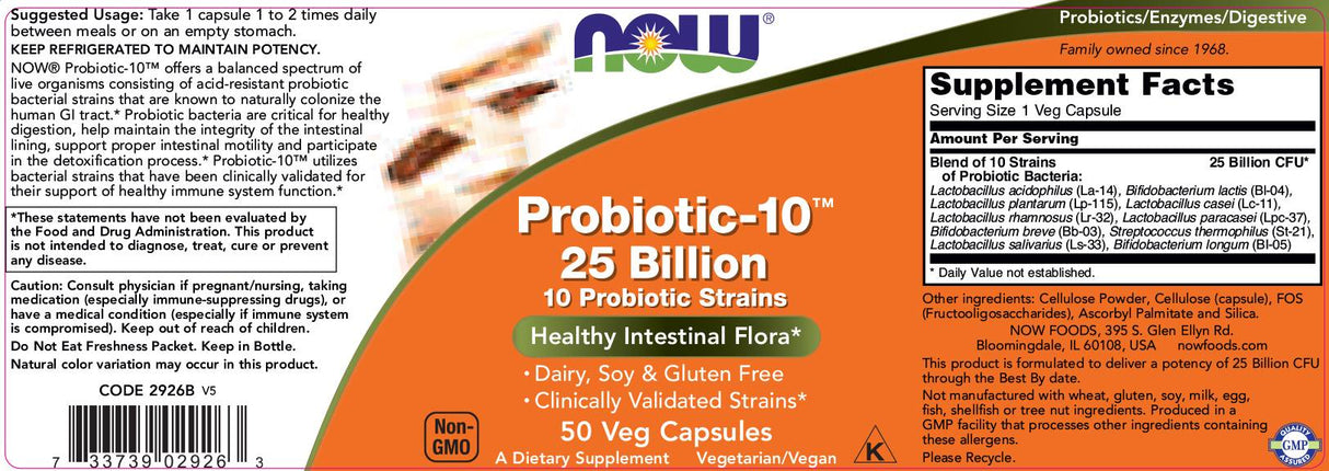 Probiotik -10 25 milijardi - 50 kapsula