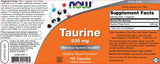 Taurin 500 mg - 100 kapsula