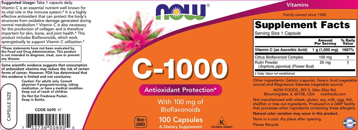 Vitamin C -1000 / s bioflavonoidima - 100 kapsula