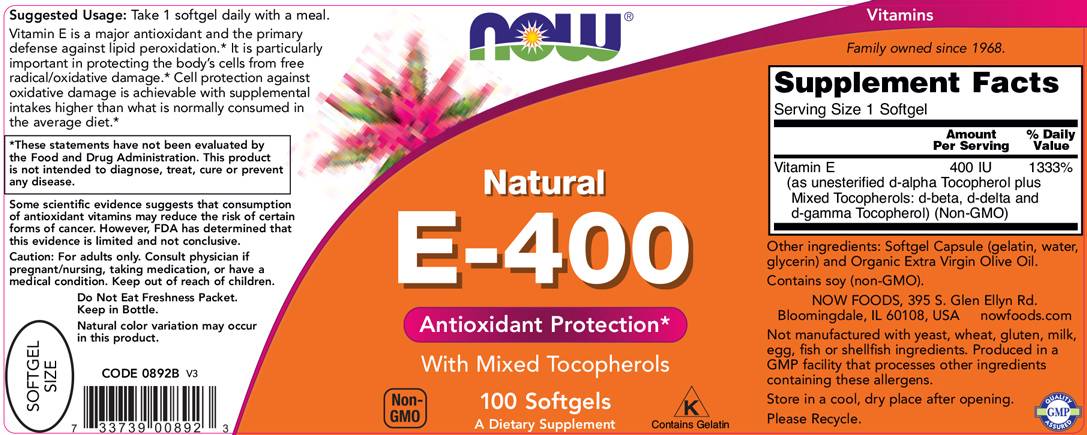 Vitamin E -400 IU MT - 100 gel kapsula